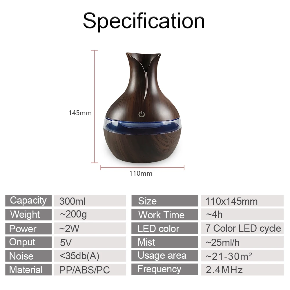 Humidificador con Luz LED - Image 3
