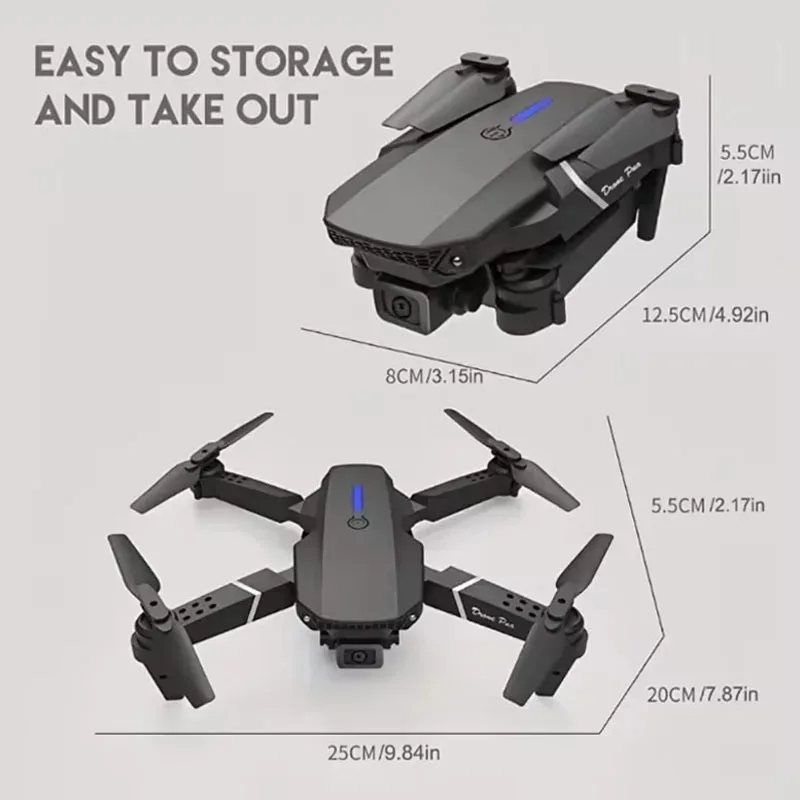 Drone Plegable E88Pro 4K WIFI FPV - Image 4