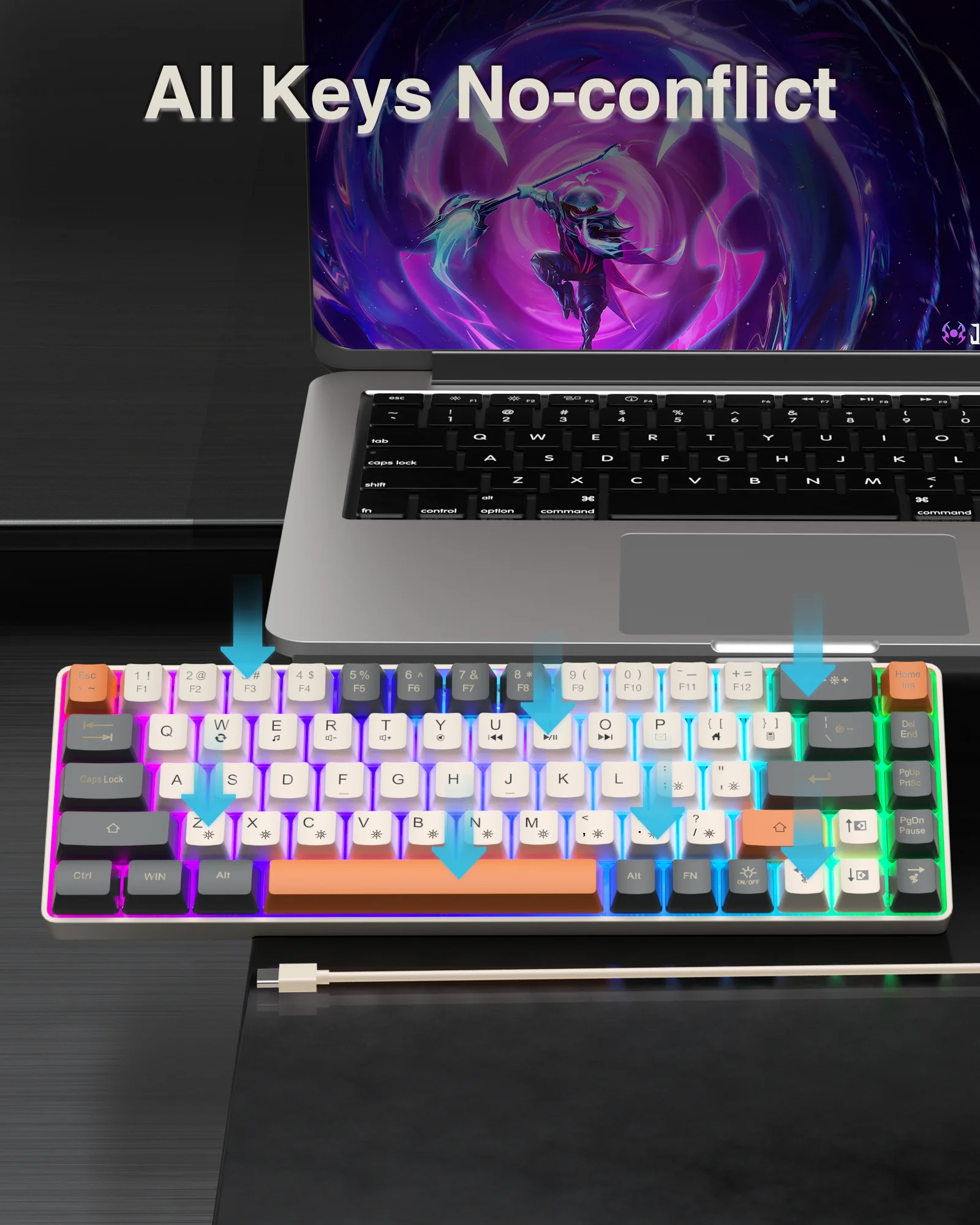 Teclado Mecánico Gamer SOLAKAKA SK968 - Image 4